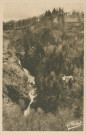 Gimel : "La Corrèze touristique - 7021 Gimel.- Le pavillon des eaux vives vu de la route de Tulle".