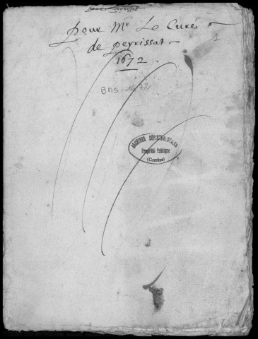Baptêmes, mariages, sépultures (1672-1762)