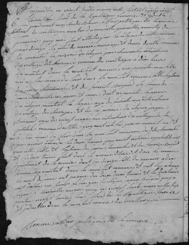 Naissances, mariages, décès (1793-1802)