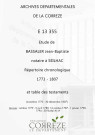Répertoire chronologique (novembre 1773-30 décembre 1807); table des testaments (1774-1793)