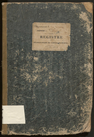 Délibérations du conseil municipal. 13 mai 1838-08 mai 1864