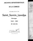 Mariages (1843-1882)