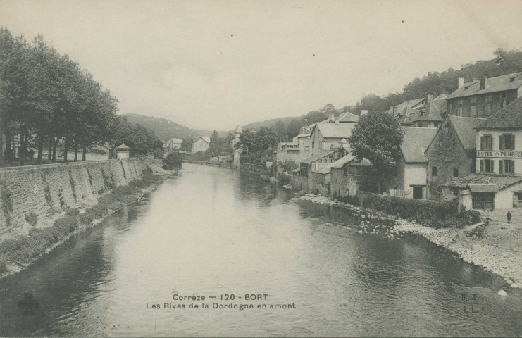 Bort-les-Orgues : "Corrèze - 120 - Bort - Les rives de la Dordogne en amont".