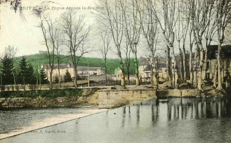 "60 Brive - La Digue depuis la Guierle".