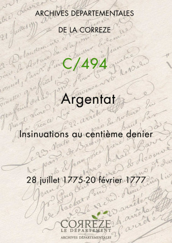 28 juillet 1775-20 février 1777