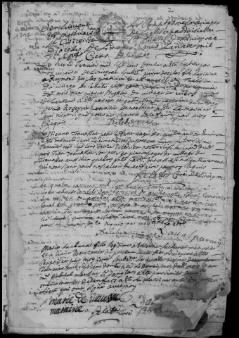 Baptêmes, mariages, sépultures et tables (1712-1740)