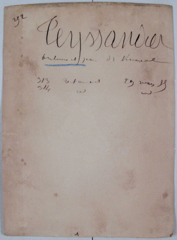 Répertoire alphabétique sur fiches : Teyssandier-Turpin