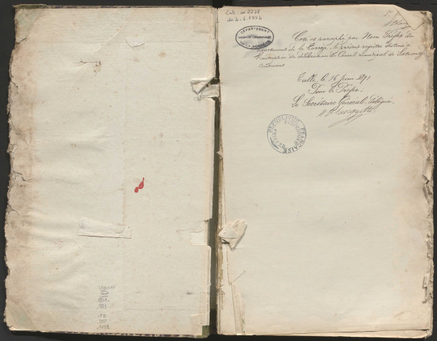 Délibérations du conseil municipal. 18 juin 1871-26 août 1889