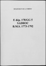 Baptêmes, mariages, sépultures (1773-1792)