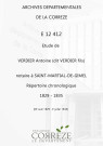 Répertoire chronologique : 29 août 1829-9 juillet 1835