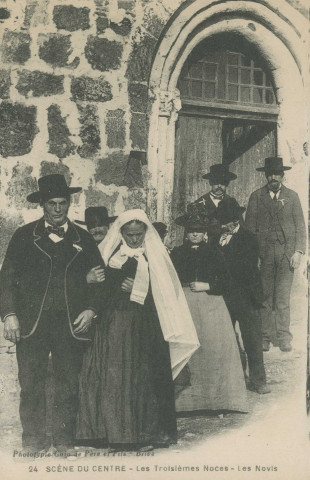 Folklore : "Scène du Centre - 24. Les troisièmes noces - Les novis".