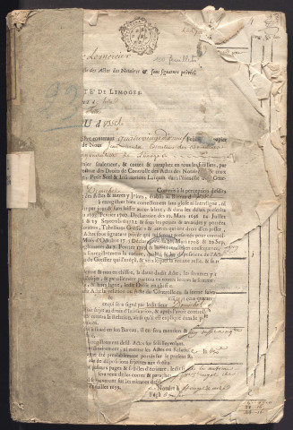 16 avril 1749-15 septembre 1750