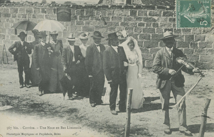 Folklore : "567 bis. - Corrèze. - Une noce en Bas Limousin".