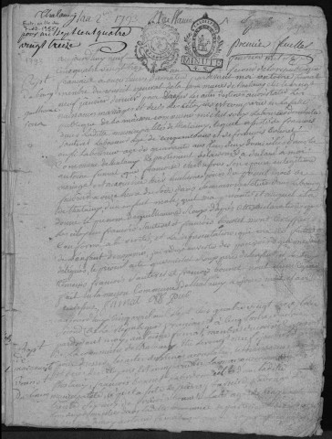 Naissances, mariages, décès (1793-1802)