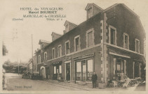 Marcillac-la-Croisille : "Hotel des voyageurs - Marcel Bourdet - Marcillac-la-Croisille (Corrèze) - Téléph. n°1".