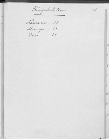 Tables décennales des décès (1943-1952)