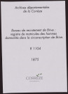 Classe 1875 : registre matricule des hommes domiciliés dans la circonscription de Brive.