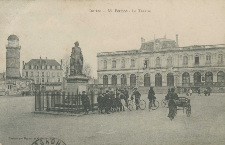 Brive-la-Gaillarde : "Corrèze - 58. Brive - Le théâtre".