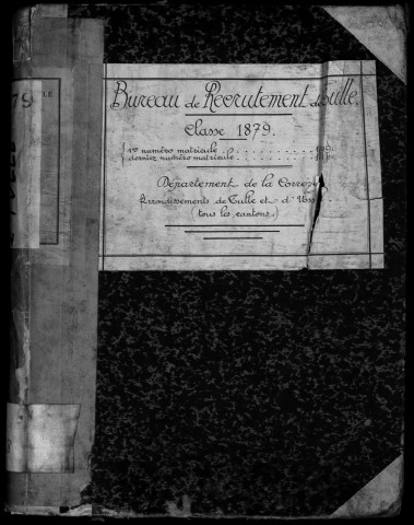 Classe 1879 : table alphabétique.