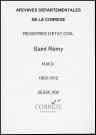 Naissances, mariages, décès (1803-1812)