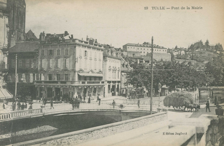 Tulle : "19 Tulle - Pont de la mairie".