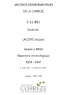 Répertoire chronologique : 2 juillet 1824-31 décembre 1847