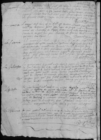 Baptêmes, mariages, sépultures (1676-1695)