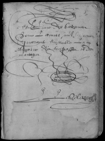 Baptêmes, mariages, sépultures (1640-1674)