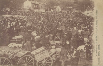 Bort-les-Orgues : "Corrèze - 12. Bort - Le champ-de-foire".