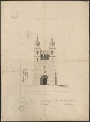 Eglise. Presbytère.