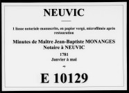 janvier-mai 1781