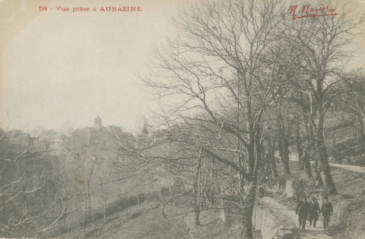 Aubazine : "58 - Vue prise à Aubazine".