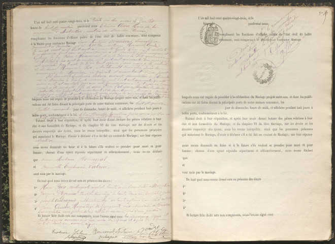 Mariages (1883-1902)