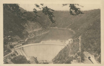 Liginiac : "Le barrage de Marèges (Corrèze) - Vue prise de l'aval".