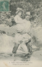 Gimel : "6. Parc Vuillier-Gimel (Corrèze) - Passage d'un gué aux cascades".