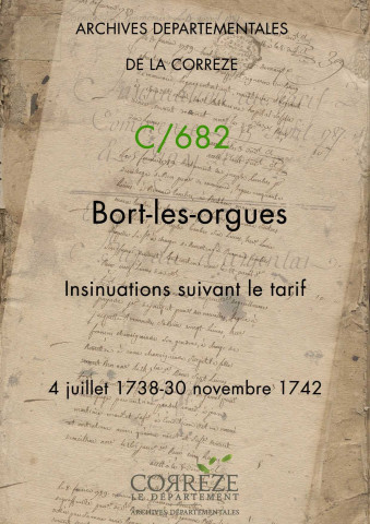 4 juillet 1738-30 novembre 1742