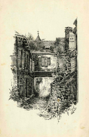 Maison avec passage couvert au lieu-dit "le Barri-Bas".