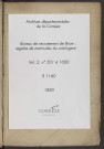 Classe 1885 : matricules 501 à 1000.