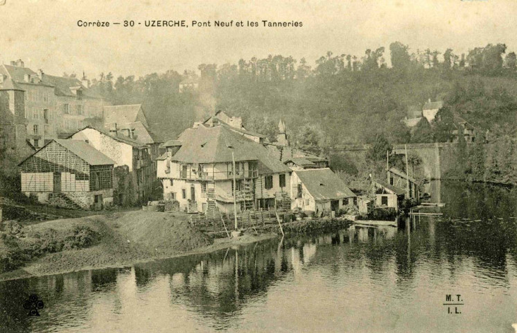"Corrèze - 30 - Uzerche, Pont Neuf et les Tanneries".
