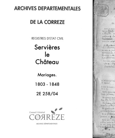 Mariages (1803-1848)