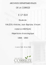 Répertoire chronologique : 1 janvier 1848-28 mai 1863