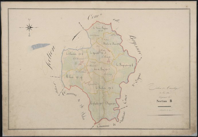 Tableau d'assemblage de la section B