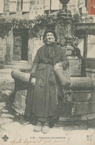 Folklore : "Type du Centre - 575 - Paysanne corrézienne".