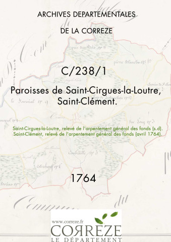 Paroisses de Saint-Cirgues-la-Loutre, Saint-Clément.