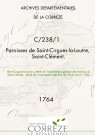 Paroisses de Saint-Cirgues-la-Loutre, Saint-Clément.