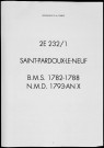 Baptêmes, mariages, sépultures (1782-1802)