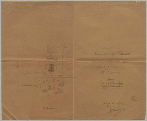 Maison d'école : mobilier, 1835-1883 ; location, 1856-1880 ; construction, 1880-1890 ; travaux d'appropriation et d'aménagement, 1894-1931.