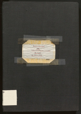 Délibérations du conseil municipal. 23 mars 1829-25 novembre 1838