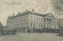 Brive-la-Gaillarde : "Brive - 7 - Palais de justice et rue de l'hôtel-de-ville".