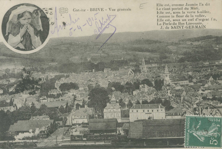 Brive-la-Gaillarde : "Corrèze - Brive - Vue générale" .